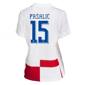 Hrvatska Mario Pasalic #15 Domaci Dres za Ženska EP 2024 Kratak Rukavima